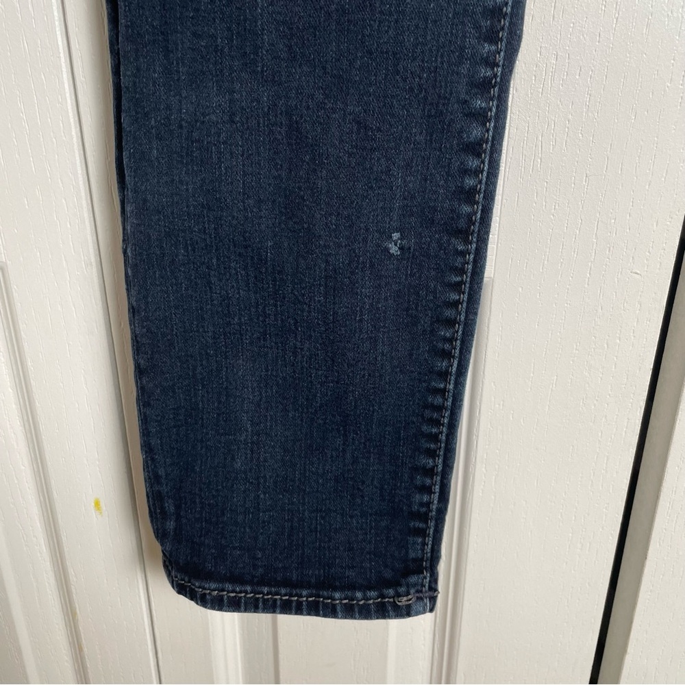 True Religion Relaxed Skinny Rocco Jeans Men’s 32 Blue Dark Wash Grunge Distress - Picture 6 of 16